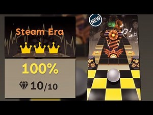 Rolling Sky Level 51 Steam Era 100% Clear - All Crowns & Gems
