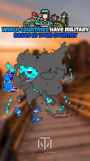 Which countries have military bases in your country #map #mapping #mapper #geography #europe #military #militarybase #base #army | Tama Mapping