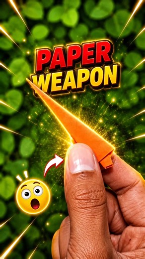 Paper Weapon | Origami Easy Paper Dart | PAPER ARROW MAKING #origami #papercraft #shorts