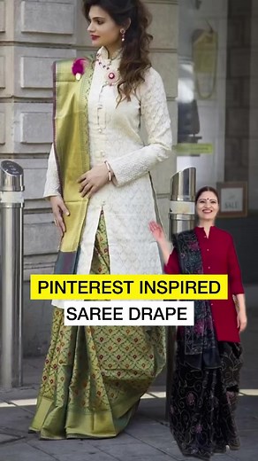 Kantha Saree on Kurta: A Fusion of Tradition and TrendDraping a Kantha saree over a kurta is a seamless blend of classic craftsmanship and modern style. The intricate hand-embroidered patterns of the Kantha saree harmonize with the simplicity of the kurta, creating an effortlessly chic look. Perfect for any occasion, this fusion ensemble offers a unique and captivating way to showcase both tradition and contemporary flair. Accessorize thoughtfully, and you’re ready to make a statement that seaml