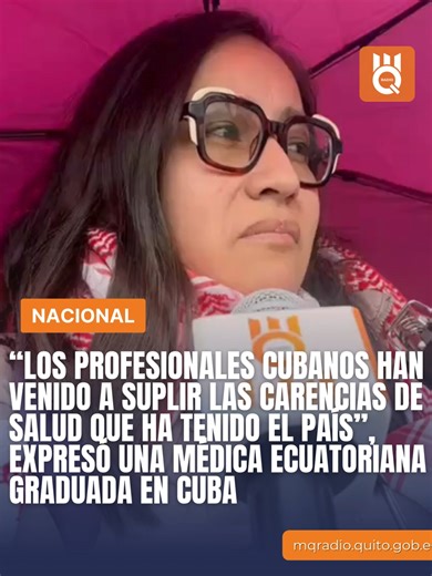 Cristina Aldaz: Solidaridad con Cuba desde Ecuador