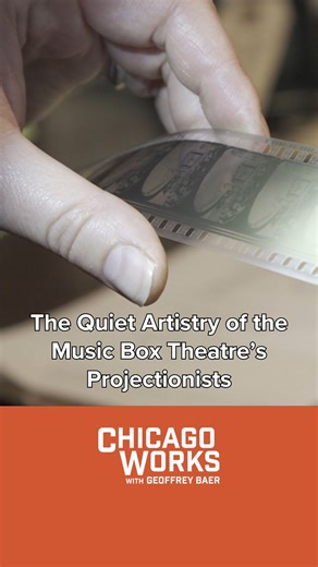 WTTW | Chicago's PBS Station on Instagram: "At Chicago’s historic @musicboxchicago, two skilled projectionists keep old-school movie magic alive in a quiet booth above the theater. #ChicagoWorksWTTW"