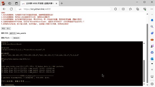 云 W800 开发板 (云共享W800开发板)