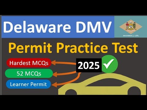 Delaware DMV Permit Practice Test 2025 – 55 Questions & Answers