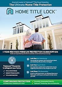 Home Title Lock 1-Year Prepaid TripleLock™ Title Fraud Protection Subscription