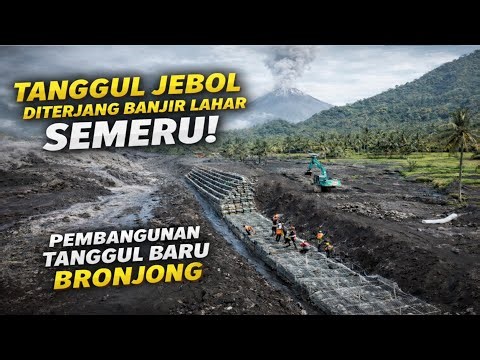 VIRAL..! THE LATEST SEMERU GONDORUSO LAVA EMBANKMENT