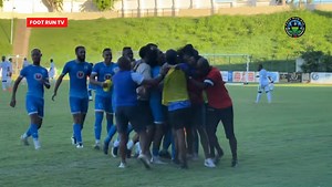 SAINT DENIS FC - ES DOMINICAINE, le but de l’égalisation est signé Steven Morel pour l’ES Dominicaine dans la dernière minute de jeu | Foot Run 974