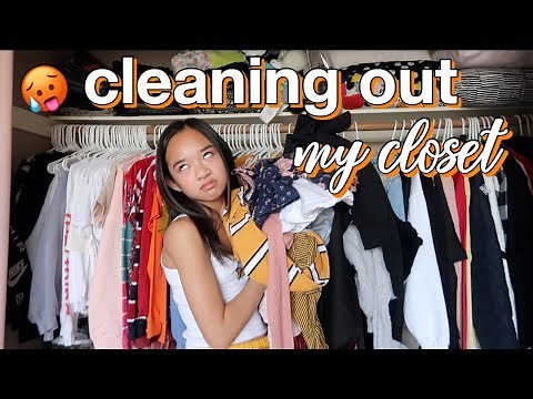 CLEANING OUT MY CLOSET | Nicole Laeno