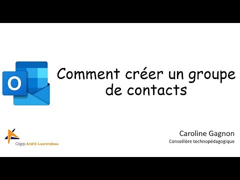 Outlook: Créer un groupe de contacts