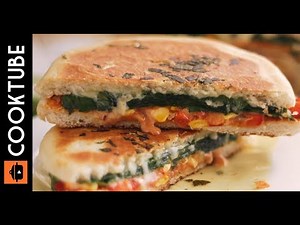 Cheesy Veg Kulcha | Cheese & Vegetable Kulcha Recipe
