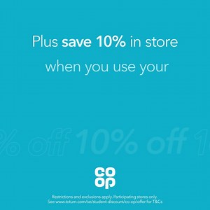 363 reactions · 73 shares | STUDENTS! Get 10% off at Co-op with your TOTUM card & save on great tasting food  | TOTUM | Facebook
