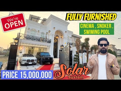 1 Kanal Fully Furnished House For Sale in Central Park Lahore | Pool , Snoker , Cinema , Solar