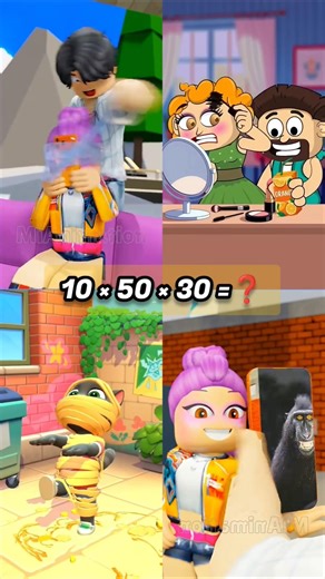 Who is Best❓ Adhesive Tape Pranked Roblox Meme #funny #prankkids #shorts #short #viralmeme #roblox