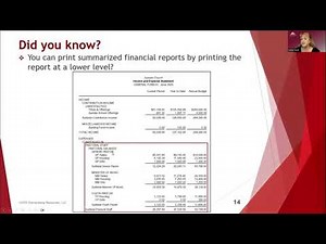 Print Summarized Reports at a Lower Level in PowerChurch Plus