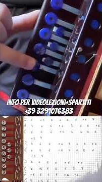Tutorial organetto. Spartiti tarantella calabrese organetto #calabria #lezionediorganetto #accordion