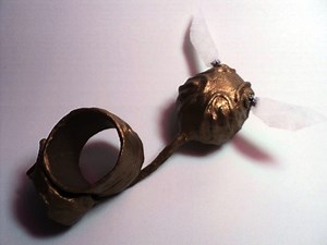 Harry Potter Golden Snitch Motorized Wing Ring #ElectronicHalloween