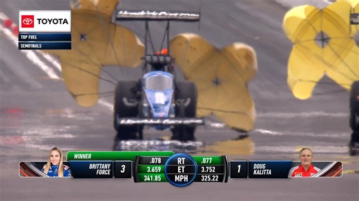 3️⃣4️⃣1️⃣.8️⃣5️⃣ Brittany Force makes the FASTEST pass in NHRA history! Muckleshoot Casino Resort #NorthwestNats • Fendt Record-Setting Performance • John Force Racing | NHRA