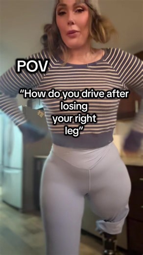 Left-foot driver. Above-knee amputee. Hellcat. That’s it. #amputee #hellcat #abovekneeamputee #builtdifferent #womenwhodrive