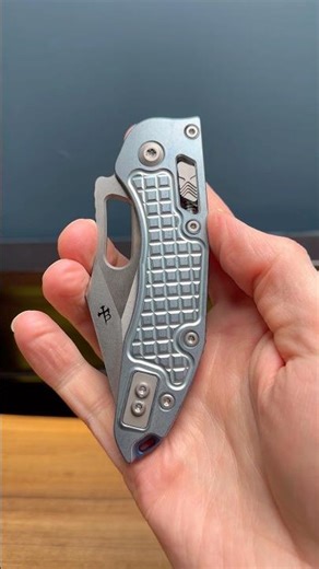 Microtech Stitch Titanium Ice Blue #knife #knives #edc