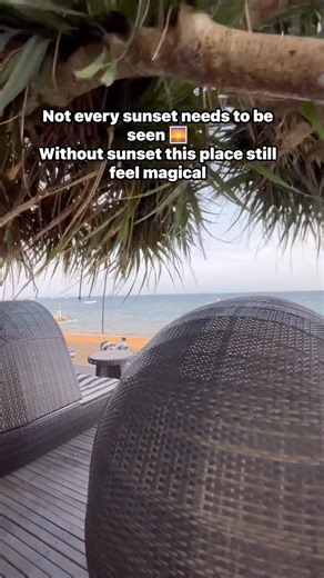 Not every sunset needs to be seen 🌅 At Puri Santrian Resort, the afternoon atmosphere alone is enough to make me happy. 💬 What makes an your sunset time special for you? | Bali Tour Guide