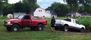 TRUCK PULLIN' Ford Ranger Saves a Full Size Chevy - Ford-Trucks.com