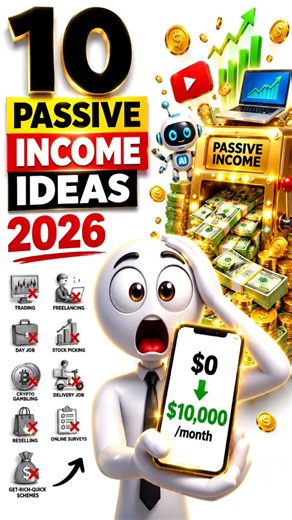 99% Ignore These 10 Passive Income Ideas 💰 (2026) #money #moneytips #shorts #business