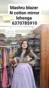 1.4K views | Sale sale on both combo piece Aniksha By Ankita Mashru blazer and lehenga choli on cotton For order take screenshot  https://wa.me/6370785910 No COD no return no exchange Only prepaid orders #sale #lehengacholi #mashrublazer #ordernow #anikshabyankita | AIBA Premium | Facebook