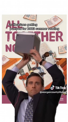 #CapCut who else is excited for this year's summer reading?? #summerreading #summer #read #reading #book #books #booktok #michaelscott #library #librarian #publiclibrary #librarytok