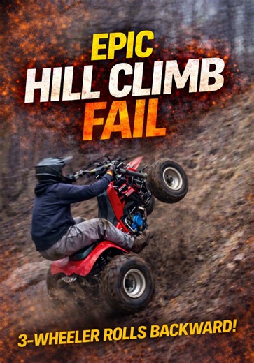 Would you take an Honda ATC250R up a hill that sketchy? I know one thing. That will be expensive to fix 😂 #dirtbike #3wheeler #moto