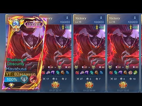 GLOBAL HAYABUSA BEST WINSTREAK SOLO😱 (full hayabusa gameplay) |HAYABUSA BEST BUILD 2025