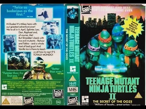 Original VHS Opening: Teenage Mutant Ninja Turtles II (1991 UK Timecoded Demo Tape)