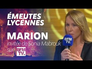 Marion Maréchal: "Behind the student riots, the far-left and the scum!"