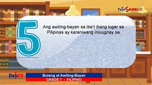 GRADE 7-FILIPINO-AWITING-BAYAN AT BULONG-QUARTER 2-WEEK1 | DZTP Radyo Tirad Pass