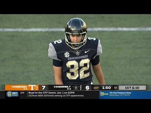 Vanderbilt Kicker Sarah Fuller Makes Extra Point vs Tennessee | 2020 College Football