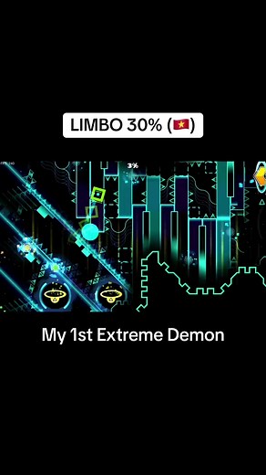 Geometry Dash Level: LIMBO 30% (🇻🇳) - My 1st Extreme Demon