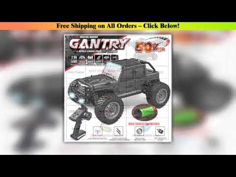 16103 Fast Rc Cars 50km/h 1/16 Off Road 4WD with LED Headlights,2.4G Waterproof