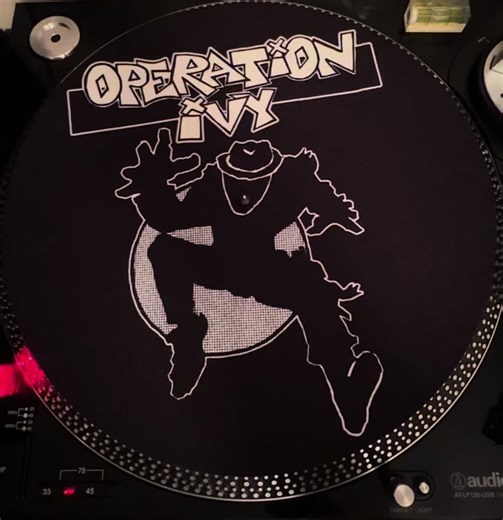 OPERATION IVY - the best to ever do it? Yes. Personalize your Turntable with a Custom Slipmat. Visit our eBay store (SlipmatKing) and choose from 750 designs… Or get one with any artwork you provide. #Slipmat #vinyl #ska #punk #punkrock