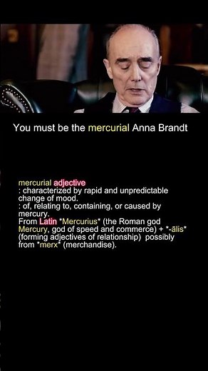 Word of the Day: 'mercurial' Cinematic Tutorial #vocabulary #shorts #educational