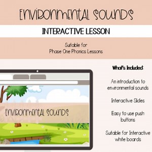 PHONICS | Phase 1 | Aspect 1 | Environmental Sounds | IWB Lesson | Intro Lesson