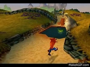 Game Over: Crash Bandicoot 3 - Warped (Death Animations) on Make a GIF