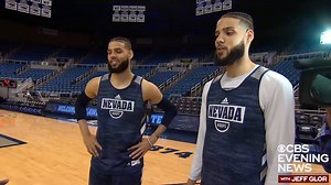 13K views · 390 reactions | TONIGHT: They're twins born a minute apart, raised by a single mom in a single-wide trailer. Years after Jenny Bennett juggled 3 jobs, @NevadaHoops' Caleb & Cody Martin are among the best college players in the country -- and going to the "Big Dance" because of her; more at 6:30 p.m. ET. | CBS Evening News | Facebook