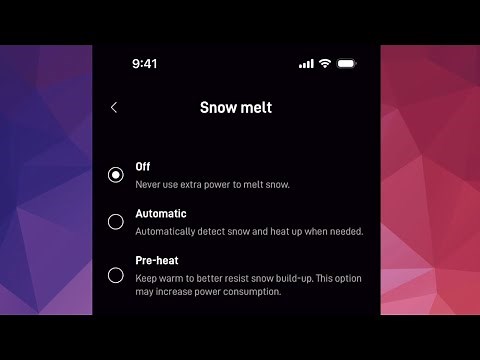 Starlink Snow Melt Settings