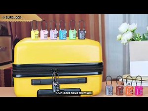 SureLock Ace – TSA Approved Cable Lock with Red Indicator | For any Travel Needs.