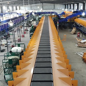 [Hot Item] Loop Crossbelt Sorter Model Hjc-100de of High Performance Automatic Sortation Conveyor System