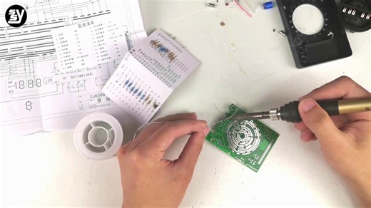 DT830B数字万用表焊接组装视频