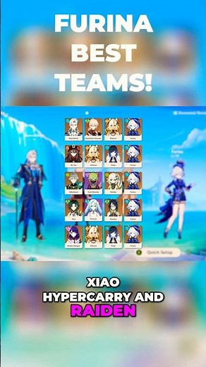 Furina Best Teams & Synergy - Filter Guide | Genshin Impact 5.4