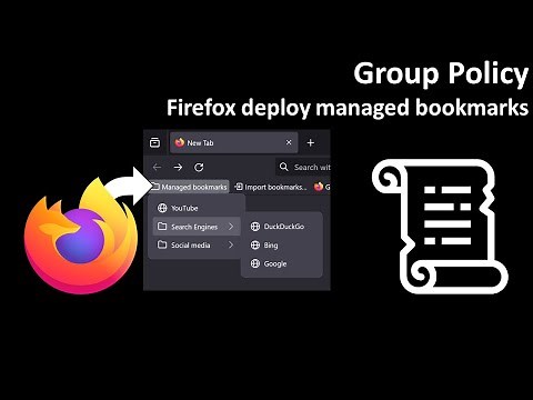 Group Policy: Firefox deploy managed bookmarks