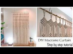 Macrame Curtain New Design 2020 / easy fo beginners / DIY boho curtain