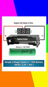 A simple digital lithium battery tester that is useful and easy to make. #lithiumbattery #digitaltester #electronics #tutorials #fblifestyle | Herman Suhaemi