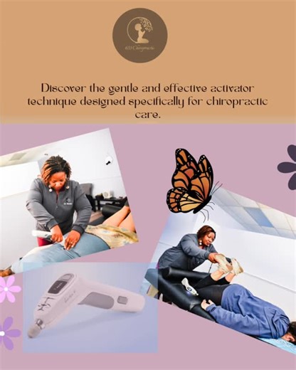 633 Chiro on Instagram: "The Activator Technique uses a small handheld device to deliver precise, low-force adjustments — perfect for women seeking a calm, predictable, and comfortable chiropractic experience.⁠ ⁠ It’s especially helpful for:⁠ ✨ Black women managing stress tension⁠ ✨ Patients with headaches or chronic pain⁠ ✨ Seniors needing gentle care⁠ ✨ Veterans with sensitive areas or past injuries⁠ ✨ Pregnant patients who prefer low-force techniques⁠ ⁠ When the care is tailored, the healing 